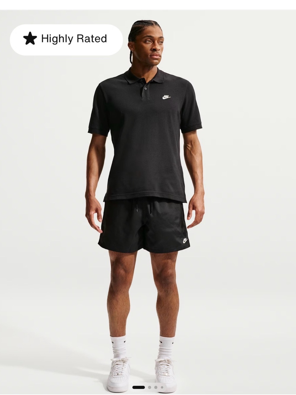 Nike Black club Flo shorts men’s  like new size xs